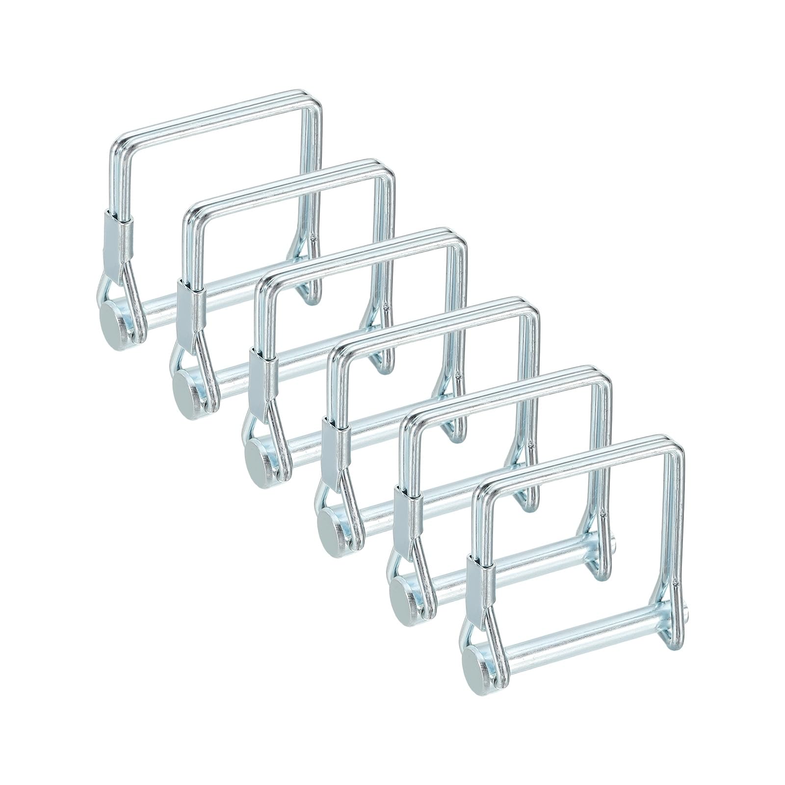 sourcing map 6 Pcs Trailer Coupler Pin (5mm x 35mm(D*L)) - Trailer Hitch Pin Coupler Square Safety Shaft Locking Pin for Farm Trailers Wagons Lawn Kayak Boat