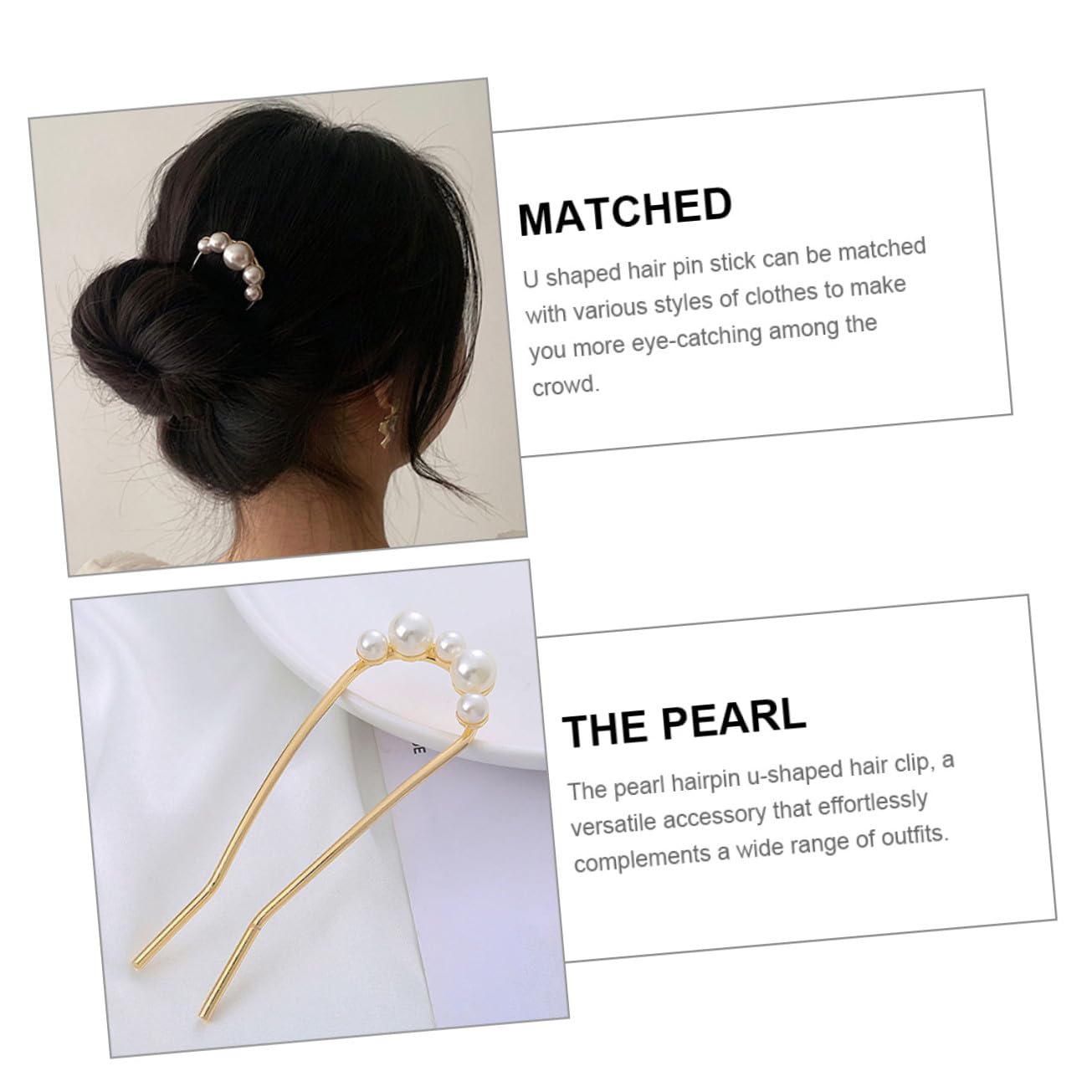 VICASKY 30 Pezzi Forcine Vintage U Shaped con Fermagli Leggeri per Acconciature Eleganti Accessori per Matrimoni e Party