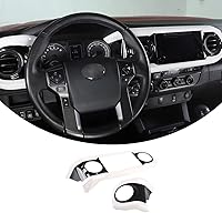 Vista 10 de Adhesivos para tablero central, consola para automóvil, de plástico ABS, para apariencia interior, para Toyota Tacoma 2016 2017 2018 2019 2020 2021