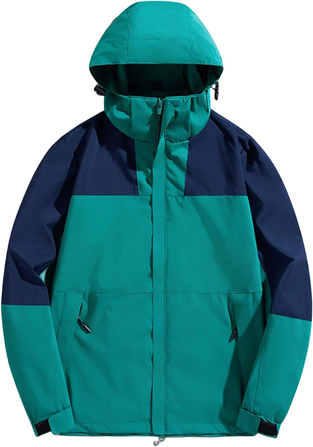 Mens Lightweight Waterproof Rain Jacket Shell Jacket Packable Windbreaker Raincoat with Hood for Hiking Travel Outdoor