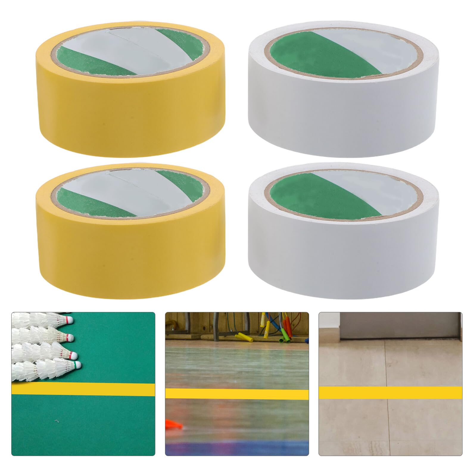 Cinta para Marcar el Terreno de Juego 4 Piezas PVC