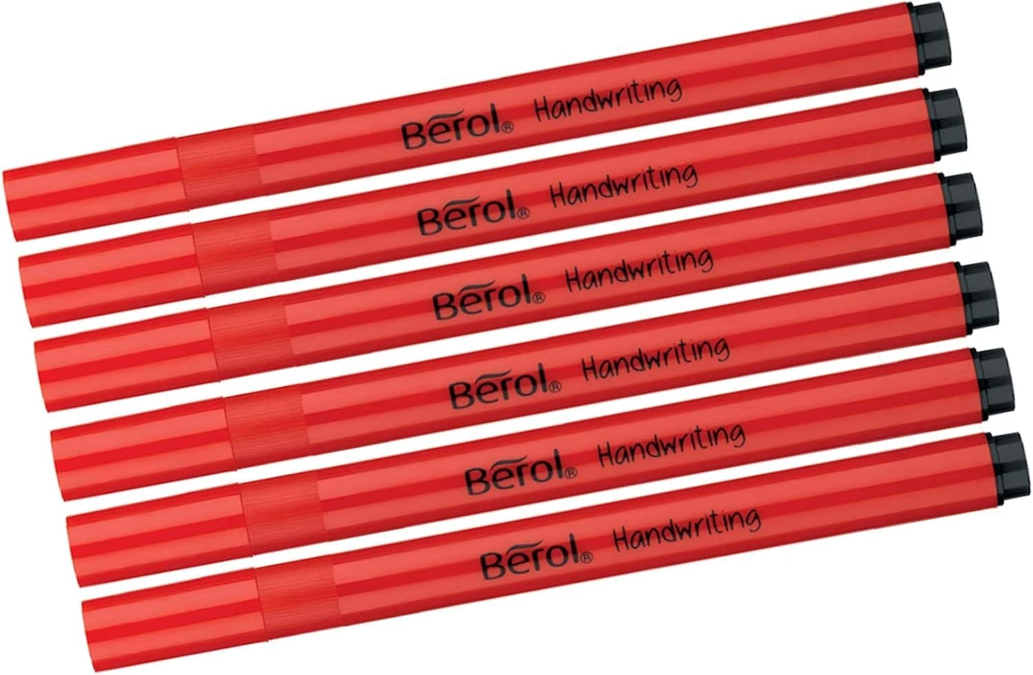 Berol Handwriting Pen Stick - 6 Black