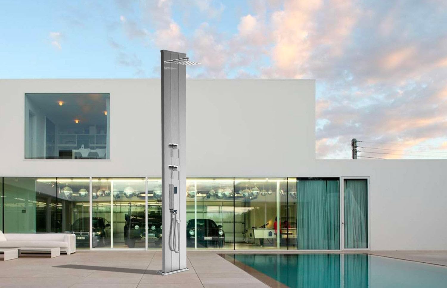 Arkema Design Doccia Solare Dada S Grigio Antracite Inox D440/7016-I