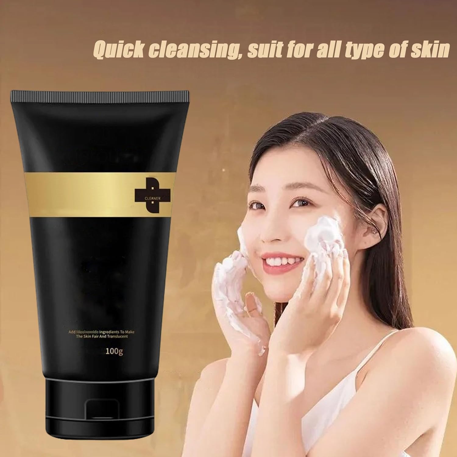 Juelreou Limpiador purificante, limpiador facial Xuerouyar, limpiador facial purificante Beautykomi, exfoliante hidratante coreano (1 unidad)