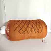 希少！タグ付　どこでもいっしょ　XLプレミアムボア3Dフェイスクッション lhl23072727.jpg