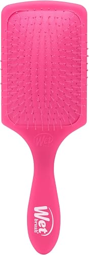 Wet Brush Paddle Detangle Brush, Pink Frost, Ultra Soft IntelliFlex Detangle Brush with AquaVent Design, Distributes Hair Treatments Evenly, Slides Easily Through Tangles, Suitable for