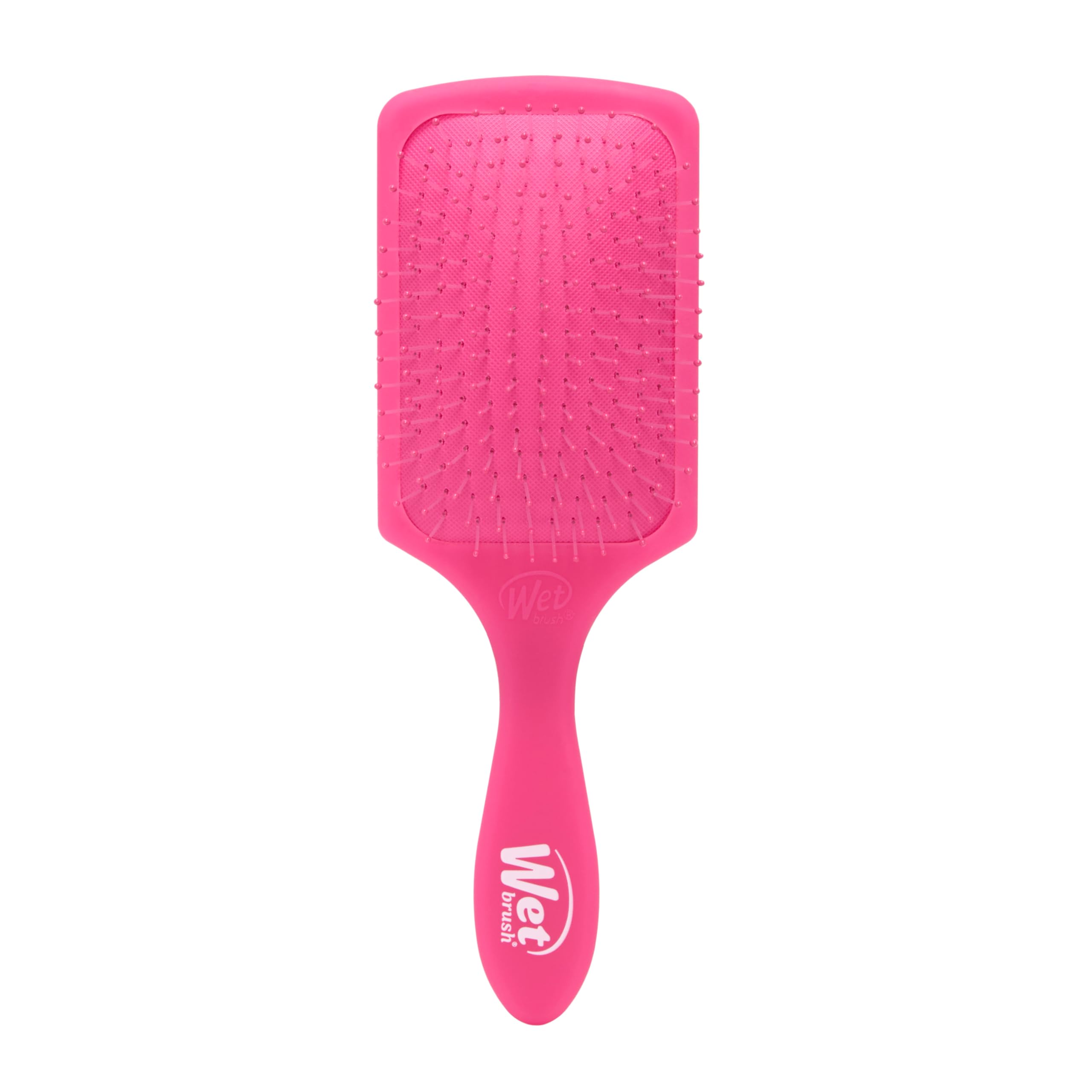 Wet Brush Paddle Detangler Hair Brush, Pink Frost - Ultra-Soft IntelliFlex Detangling Bristles with AquaVent Design - Spread Hair Treatments Evenly - Glides Through Tangles For All Hair Types