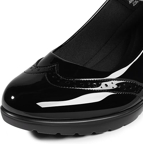 Vista 4 de DREAM PAIRS Zapatos de vestir Oxfords Mary Jane para mujer