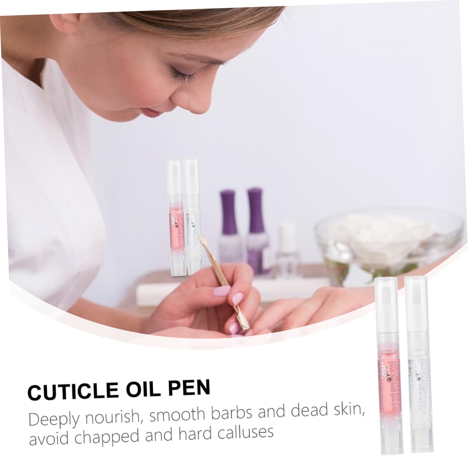 24 Piezas lápiz de nutrición de uñas aceite esencial para uñas pluma reparadora de aceite de uñas pluma de aceite de nutrición de uñas Pluma de aceite para cutículas de uñas nutrir