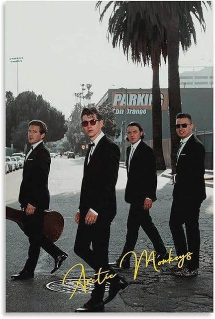 N\A Arctic Monkeys Poster Canvas Wall Art Room Decor Pictures for Bedroom Wall Art Gifts Decor for Men Women Poster And Prints20x30inch(50x75cm)