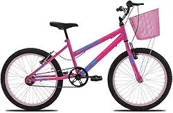 Bicicleta Feminina Infantil Aro 20 KOG – Quadro Aço Carbono, V‑Brake – Lazer e Saúde Para Meninas