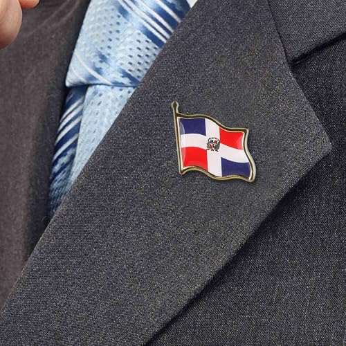 Image of Country Flag Brooch Metal Alloy Souvenir Pin Shirt Hat Backpack Jewelry Accessories Decoration Party Christmas Gift Badge International Travel Pin