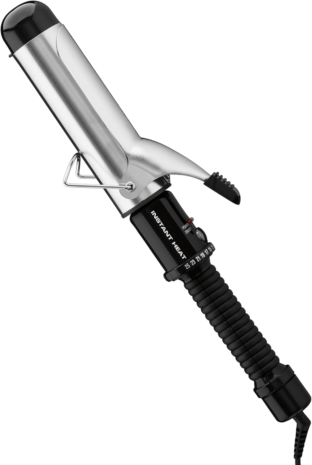 Conair Instant Heat 1½ Inch Curling Iron, 1½-Inch Barrel Hair Curler Produces Soft Waves and Loose Curls, 25 Heat Settings, Dual Voltage, For Use on Medium and Long Hair, Black Black 1 1/2-Inch