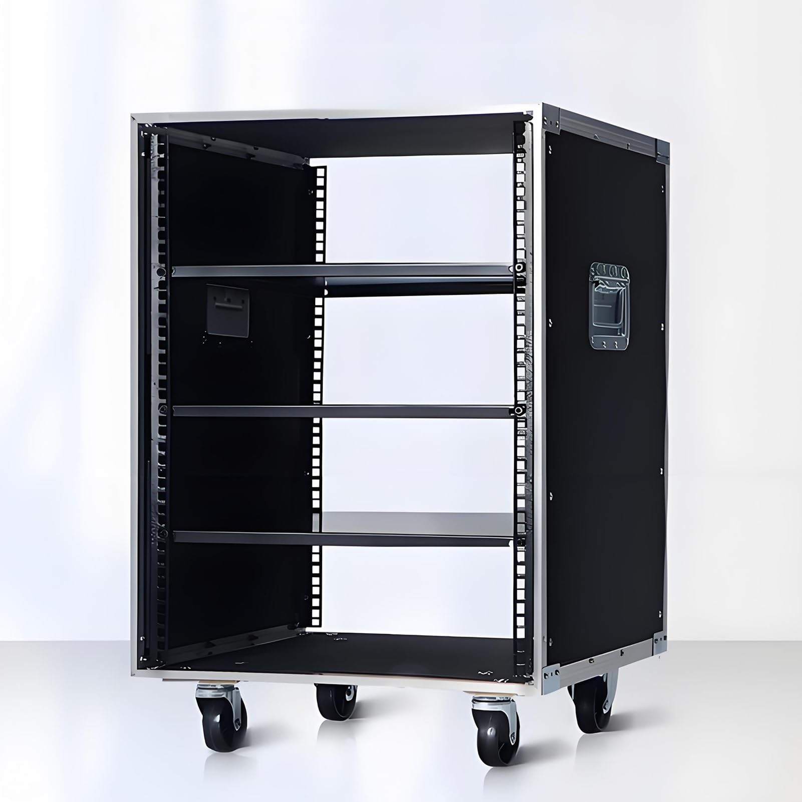 Rack audio avec étagères réglables pour optimiser votre meuble HiFi ouvert