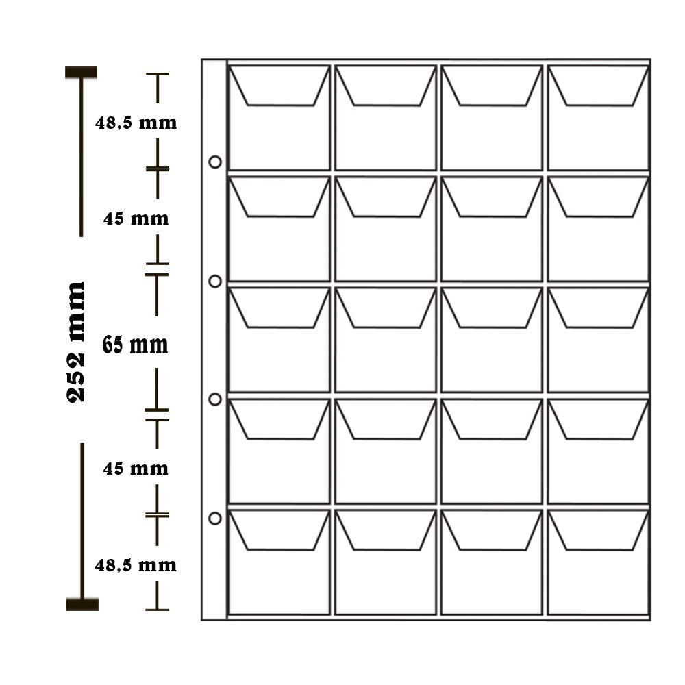 Larius Group pochettes pour pièces de monnaie de 26 - 35 - 41 - 58