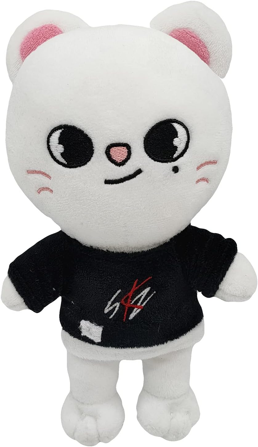 LZJ Skzoo Plush Toys,Skz Plushie Stray Kids Plush Dolls for Kids Fans Gifts (Bbokari) (White cat)