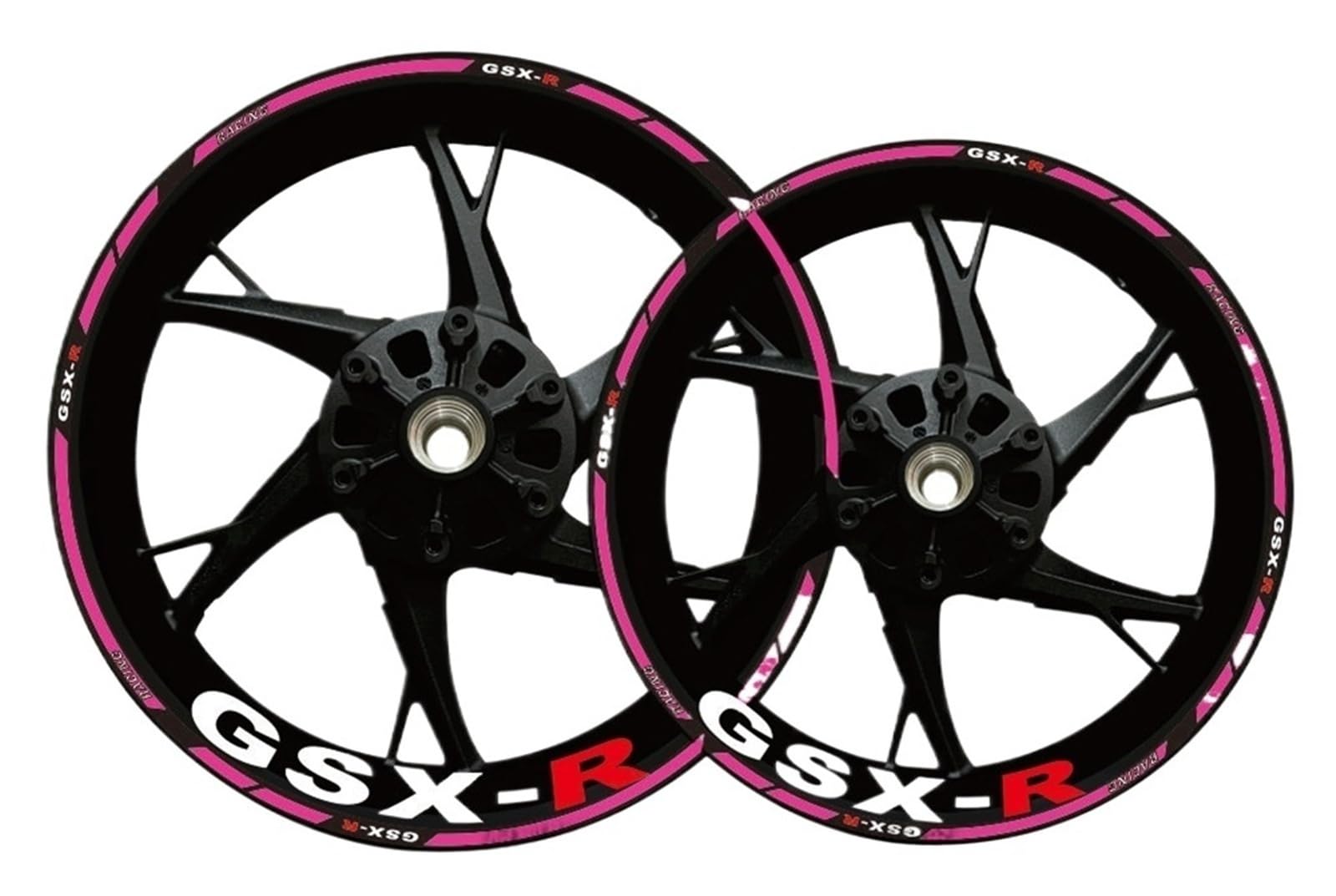 Felgenaufkleber Reflektierende Streifen Band Zubehör Für S&uzuki GSX 250 600 750 1000 150 GSX-R K1 K3 K4 K5 K6(Set Meal 13)