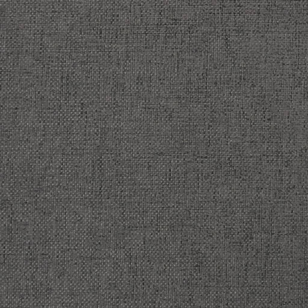 vidaXL Sillón reclinable de Tela Gris Oscuro
