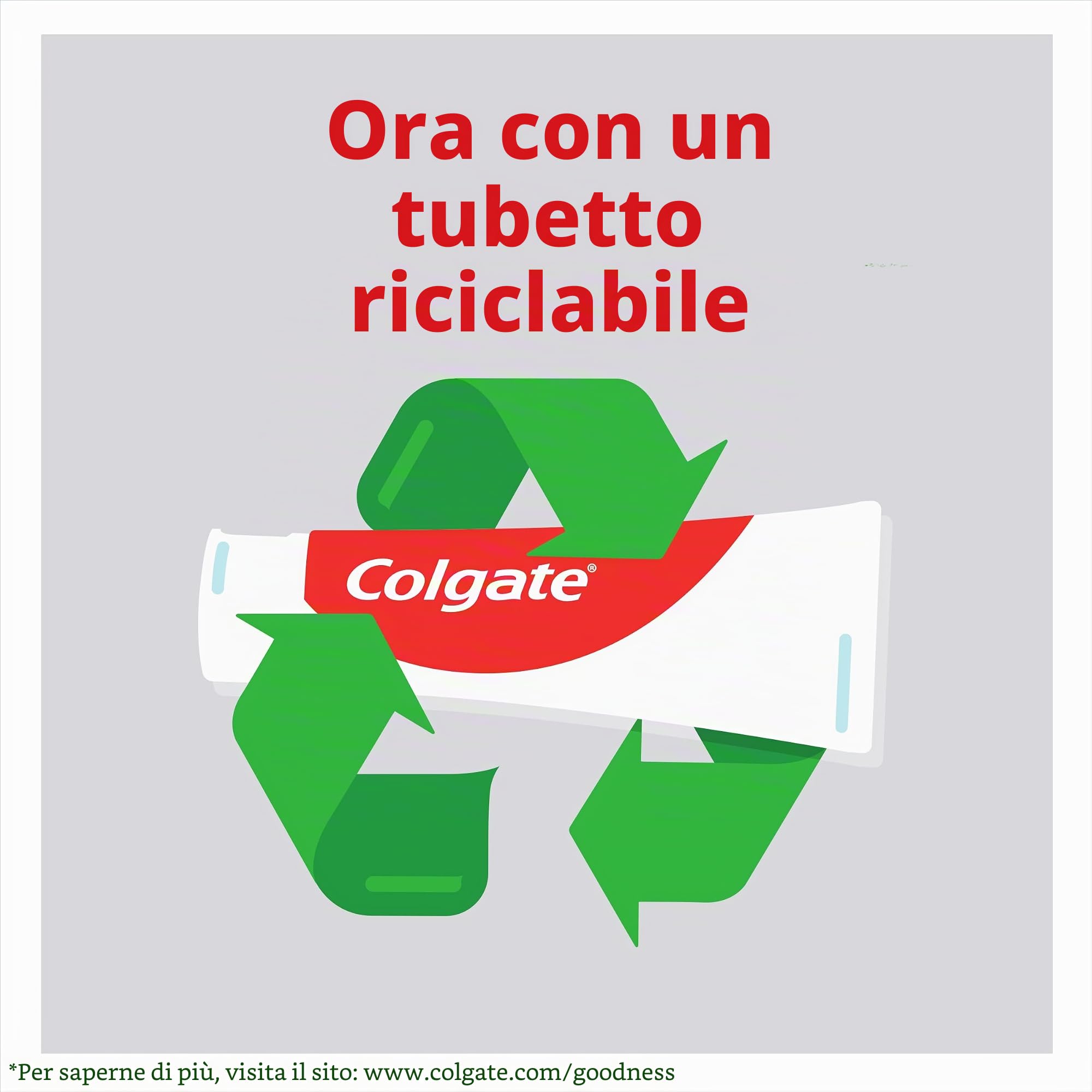 COLGATE - Dentifricio Colgate Max White Cristalli Bianchezza - Tubo Riciclabile - Confezione da 12 Tubi di Dentifricio da 75 ml
