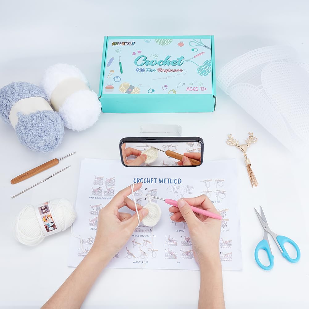 FREEBLOSS DIY Netztaschen Set Aus Kunststoff Canvas Produktbild-Vorschau 2