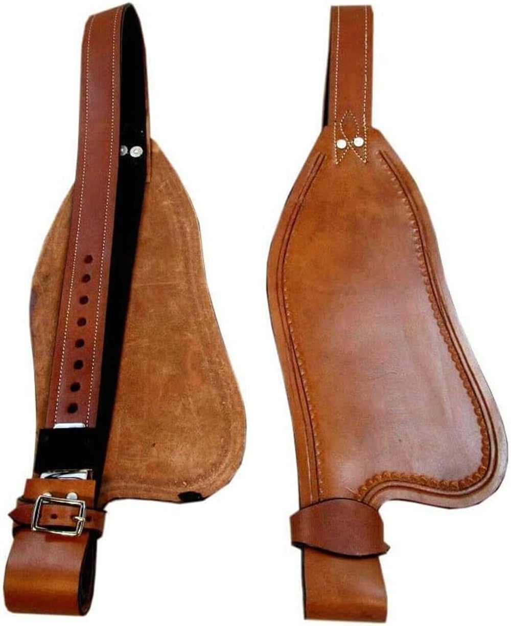 Pferde-Western-Leder-Fender-Ersatzsattel-Fender-Paar-Set für Roping Trail Barrel Pleasure-Sättel mit Belvin-Schnallen AZ-05