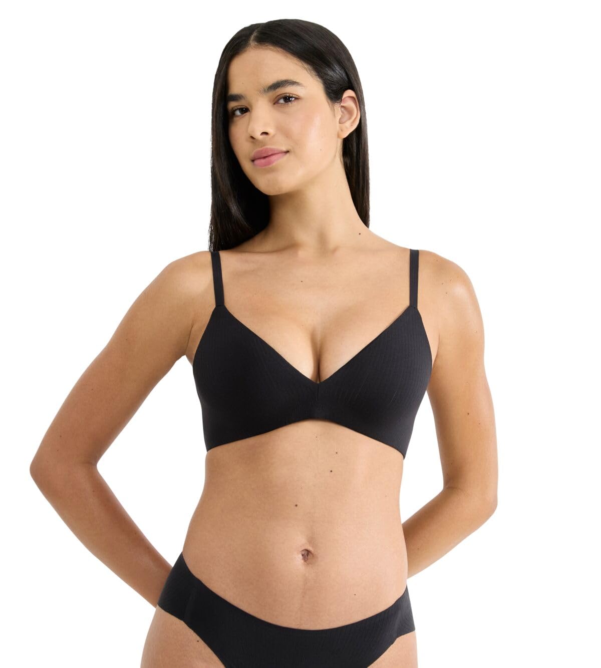 Sloggi Women's Zero Feel Pure The Up Push Bra, Black, M