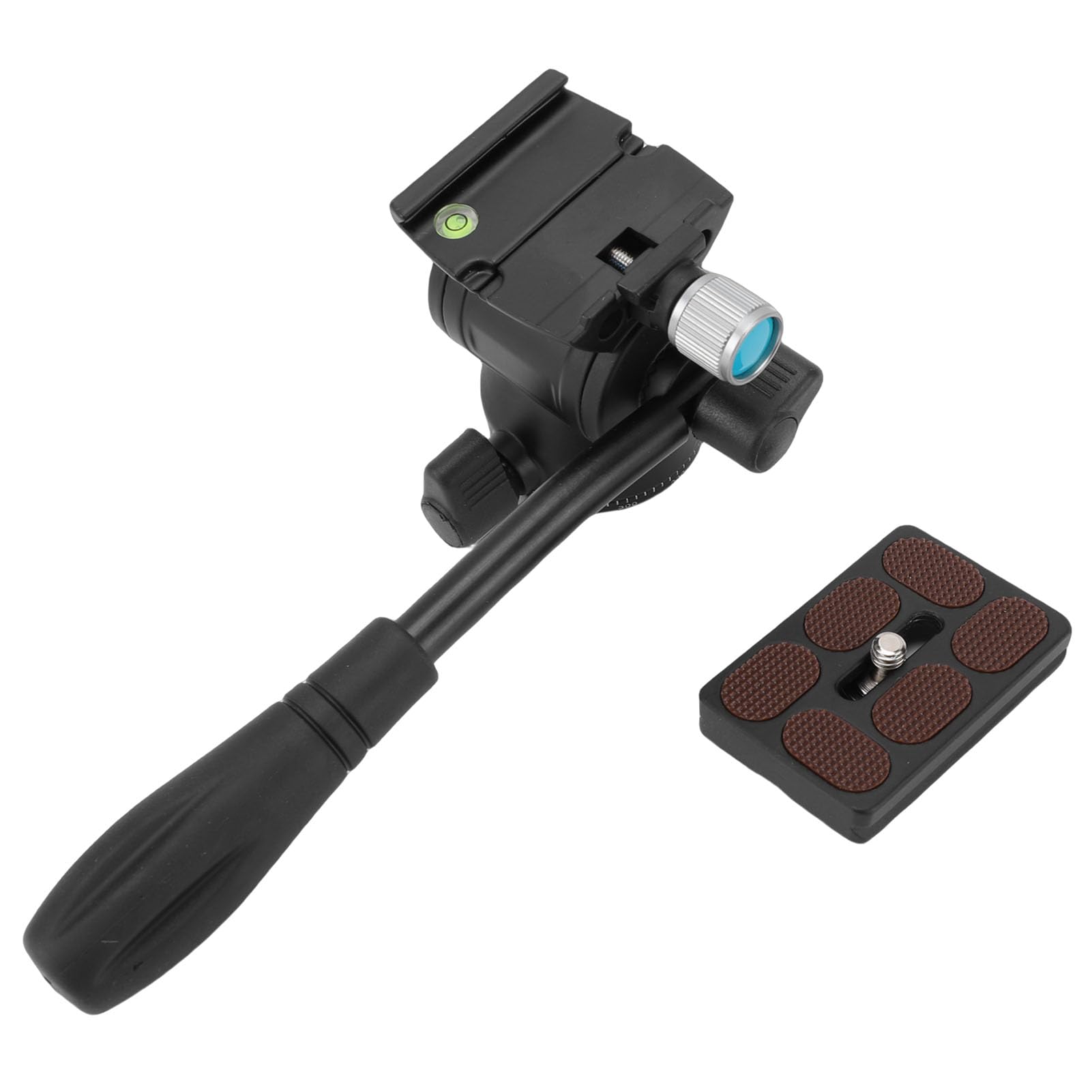 Tbest Video Treppiede Testa in Lega di Alluminio Leggero Pan Tilt Fotocamera Telefono Fotografia