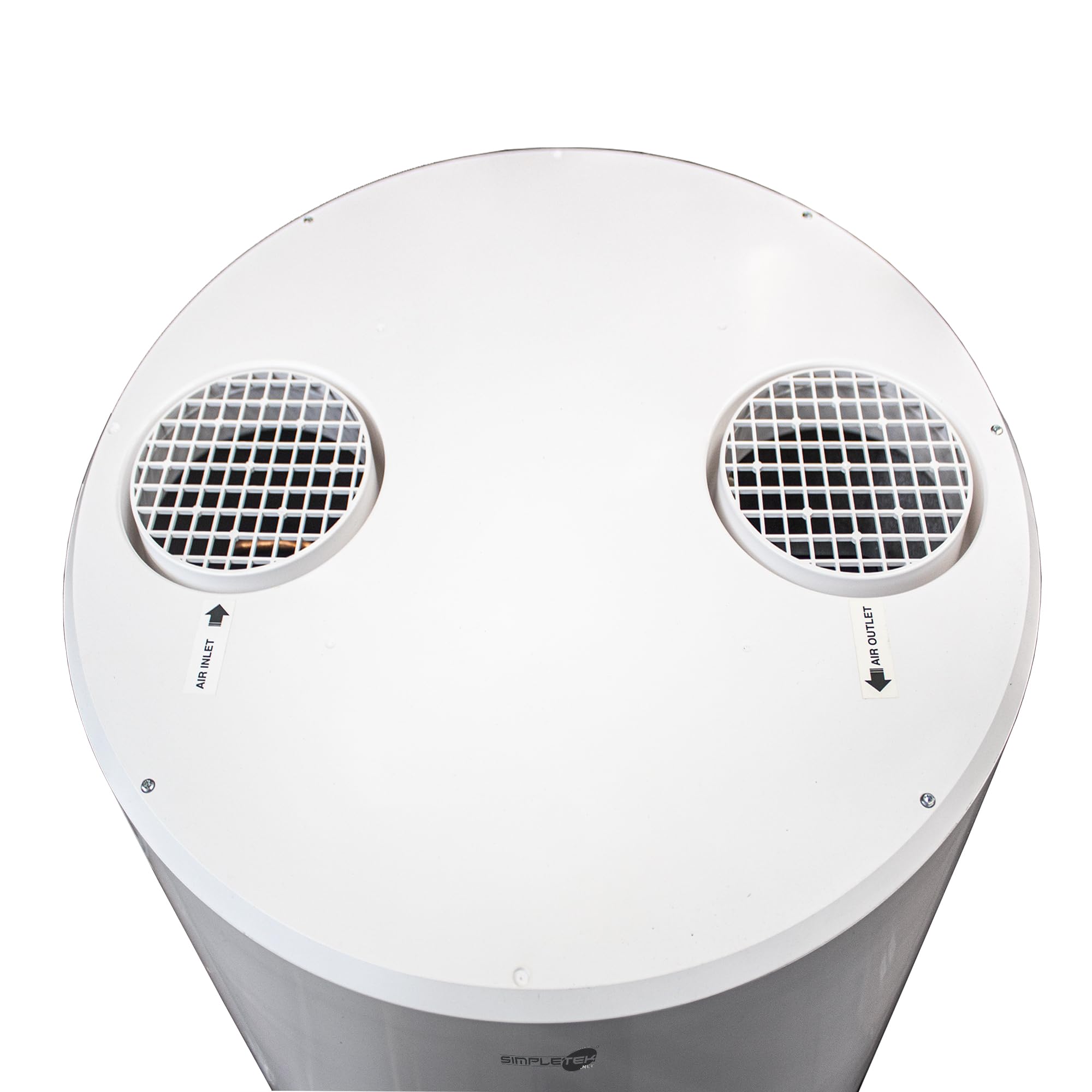 SIMPLETEK - Boiler 200 lt con Pompa di Calore Integrata Scaldacqua Elettrico per Pannelli Solari 1820W Ideale per Fotovoltaico Ecologico Domestico