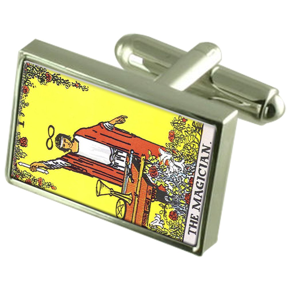 Tarot Mago gemelos y pasador de corbata para bodas y eventos 5