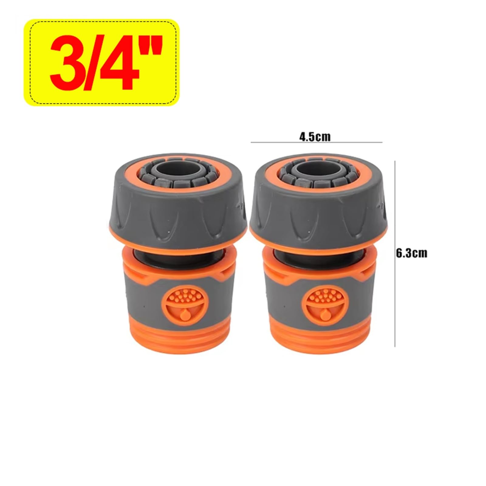 Tubo da giardino Connettore rapido Prolunga for rubinetto Giunto di collegamento Connettori for tubi dell'acqua Raccordi for irrigazione Commercio all'ingrosso(6-point,12PCS)