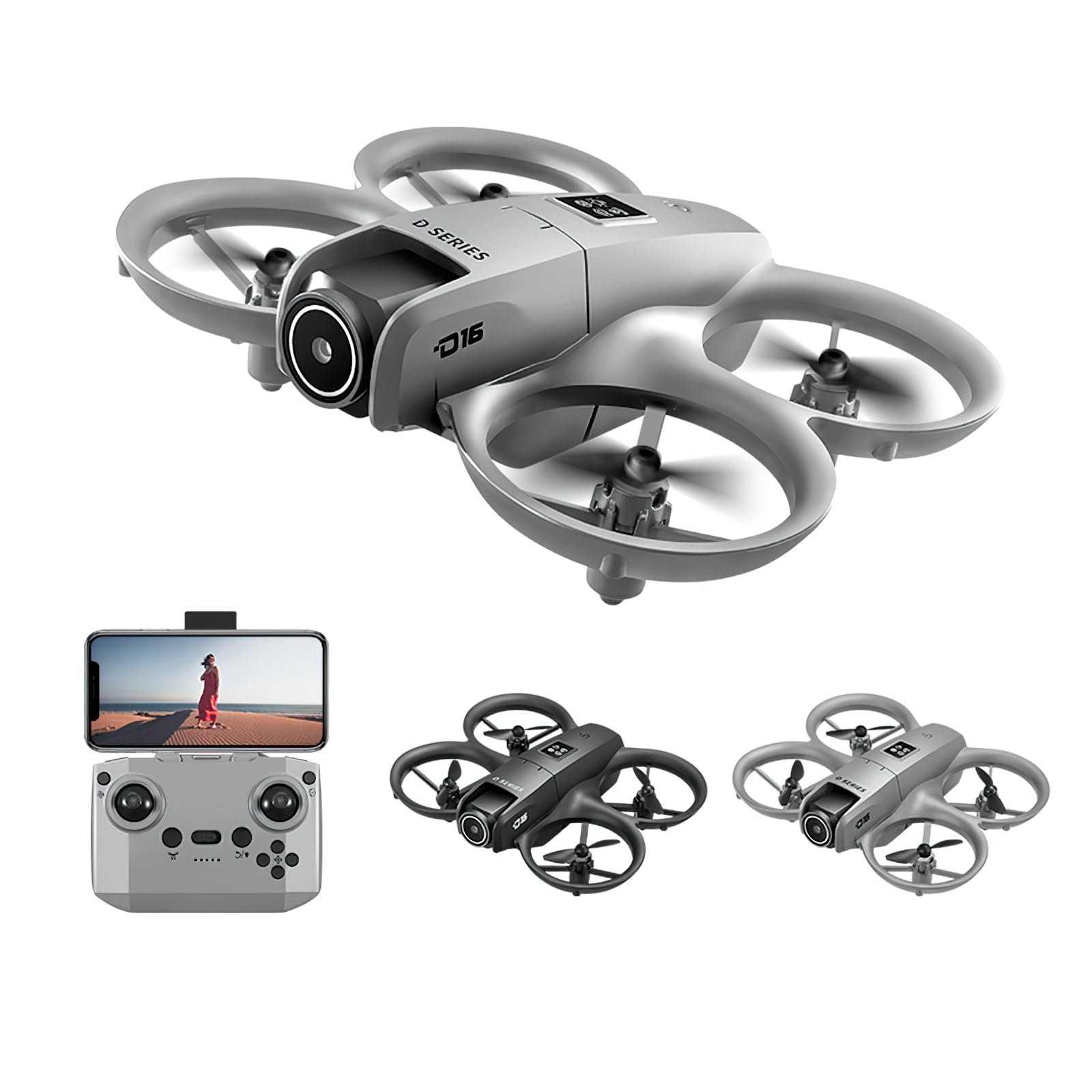 Drone with 4k Camera Foldable 1080P HD Drone with FPV Live Video, Smart Gestures Selfie, Altitude Hold, One Key Take Off/Landing, 3D Flips for Kids and Adults.A2-image-25