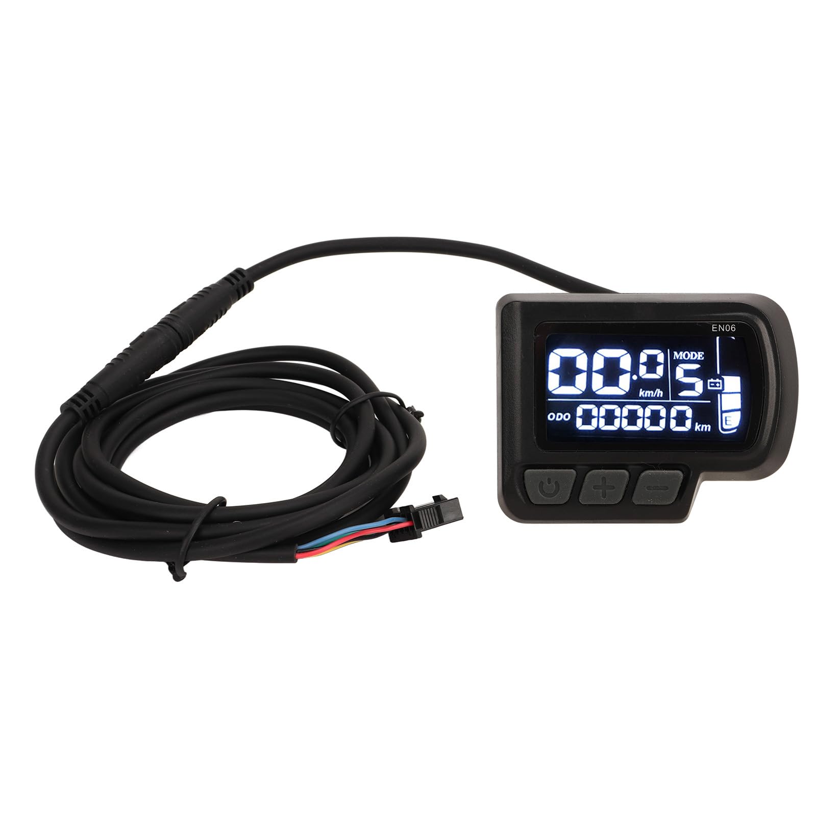 Display LCD Misuratore Display Bici Attrezzatura da Ciclismo Display LCD Bici Elettrica Misuratore Display Mountain Bike Pannello di Controllo con Cavo Impermeabile Cablaggio a 5 Conduttori