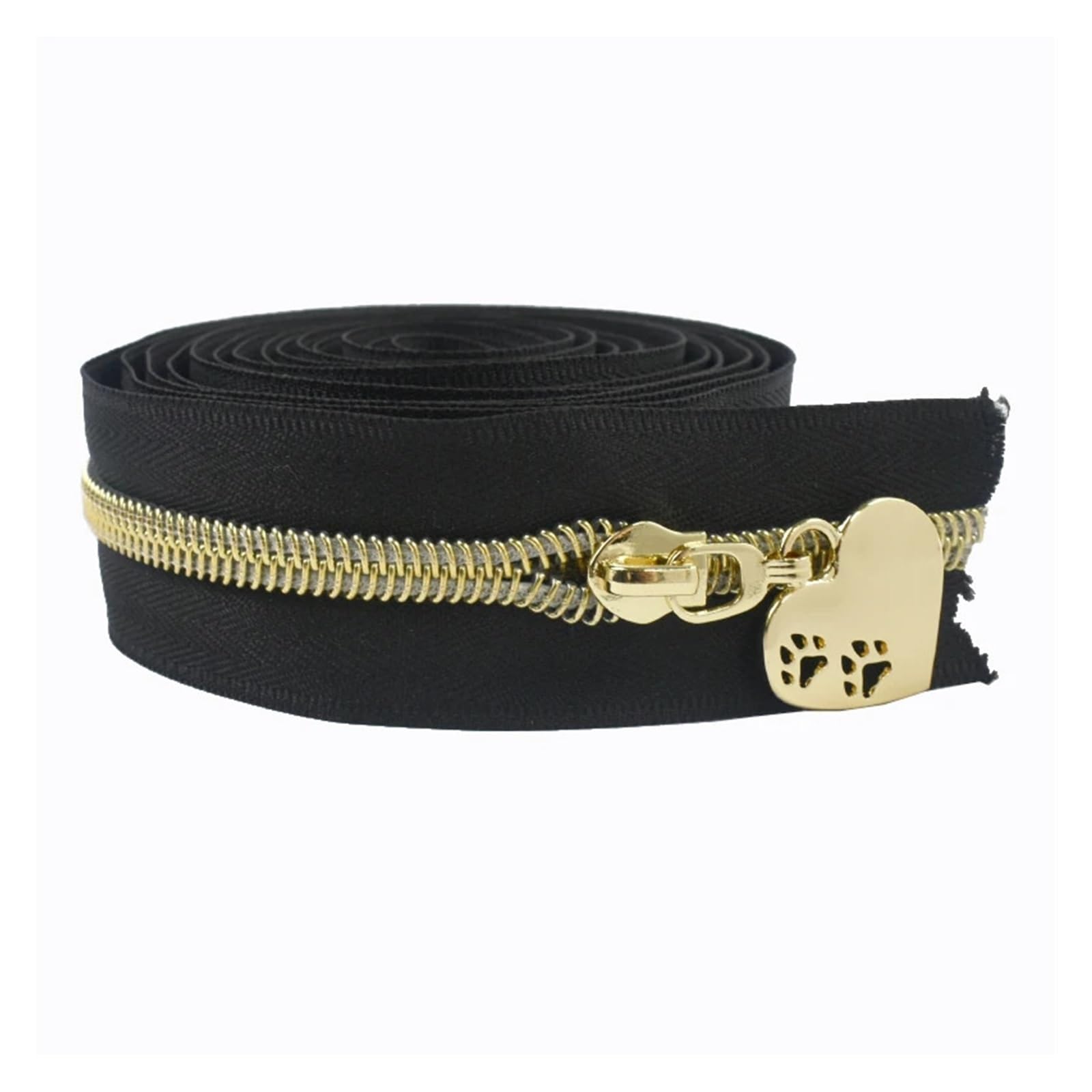2/3/10M 5# Cerniera In Nylon Al Metro + Cerniere Tira Borsa Scarpe Cerniere Cursori Borsa Indumento Zip Testa chiusura Kit di Riparazione Accessori(LightGold,10Meter)