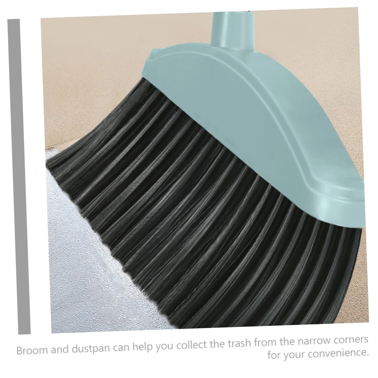 1 Set Household Cleaning Supplies Broom Bathroom Cleaning Device Office Outdoor Dust Pan Long Handle Garbage Shovel Household Dustpans Convenient Dustpan Kit Stainless Steel Garneck