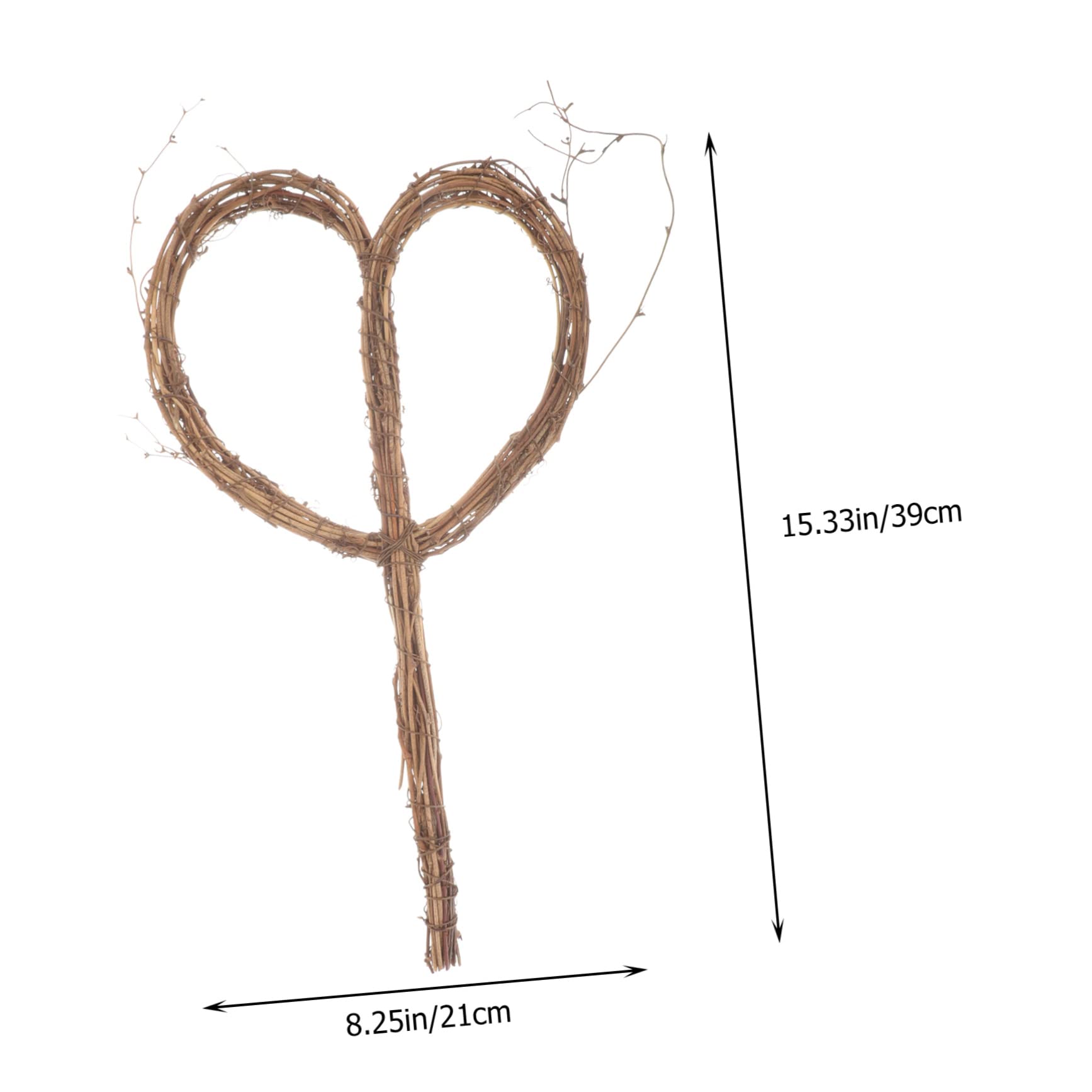 ABOOFAN 4 Sätze Blumenstrauß Zubehör Künstliche Wandreben Mit Blumen Hochzeit Wandbehänge Haken Kranzdraht Sackleinenband Dekoration Makramee-wandteppich Bausatz Coffee Rattan 2 Stück * 4