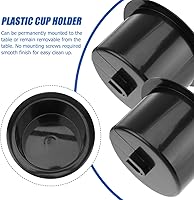 Vista 5 de Angoily Soporte para taza de sofá para sillas reclinables, resistente a derrames, de plástico, soporte de taza de repuesto para automóvil, caravana