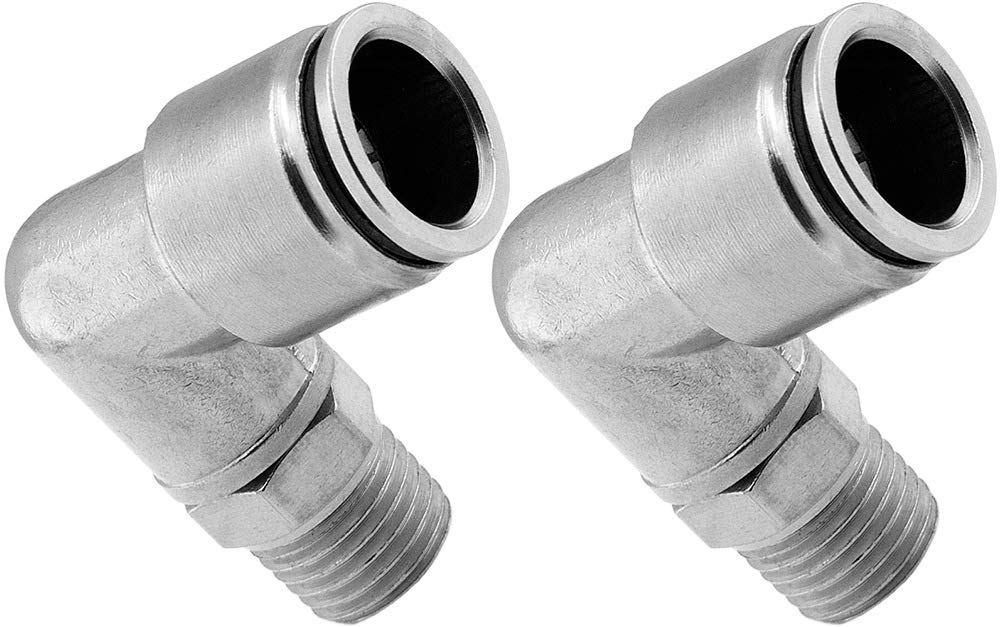 1/4 In OD X 22 Mm Pipe Fitting Size, Push-to-Connect X Metric, Push-Fit Elbow Fitting - 791TP9|379PTCR-4-MA22 - Foto 9