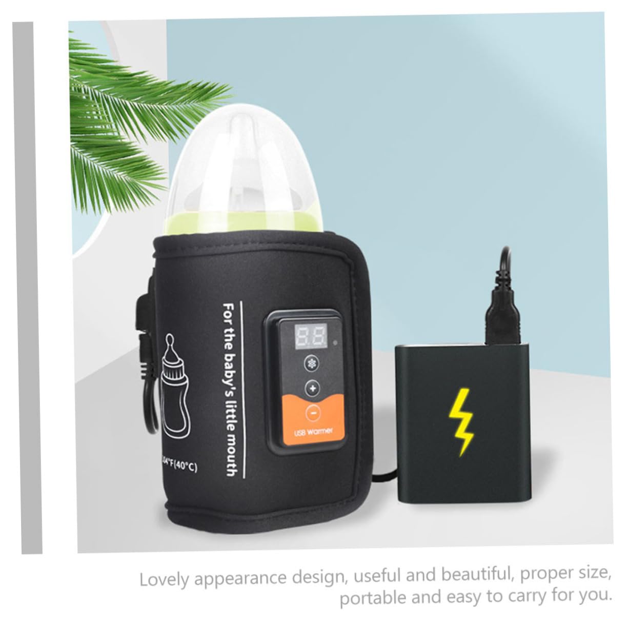 SUPVOX Calentador De Leche Portátil Envoltura Térmica Para Biberones De Leche Materna Calentador De Biberones Usb De Viaje Para Para Bebés Casa