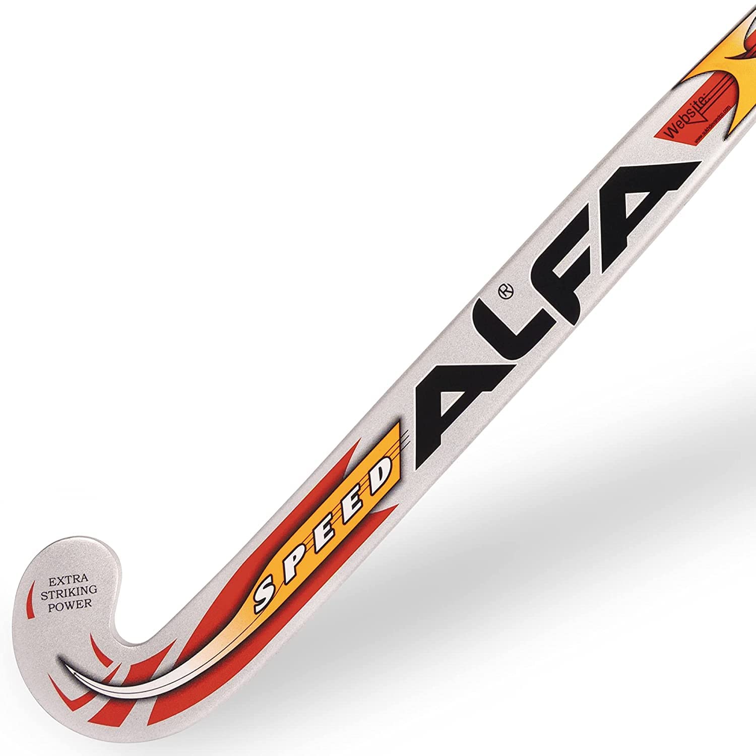 A L F A Speed Limited Edition Hockey Stick with Stick Bag & Hollow Ball Free (37 INCHES, Silver) 4