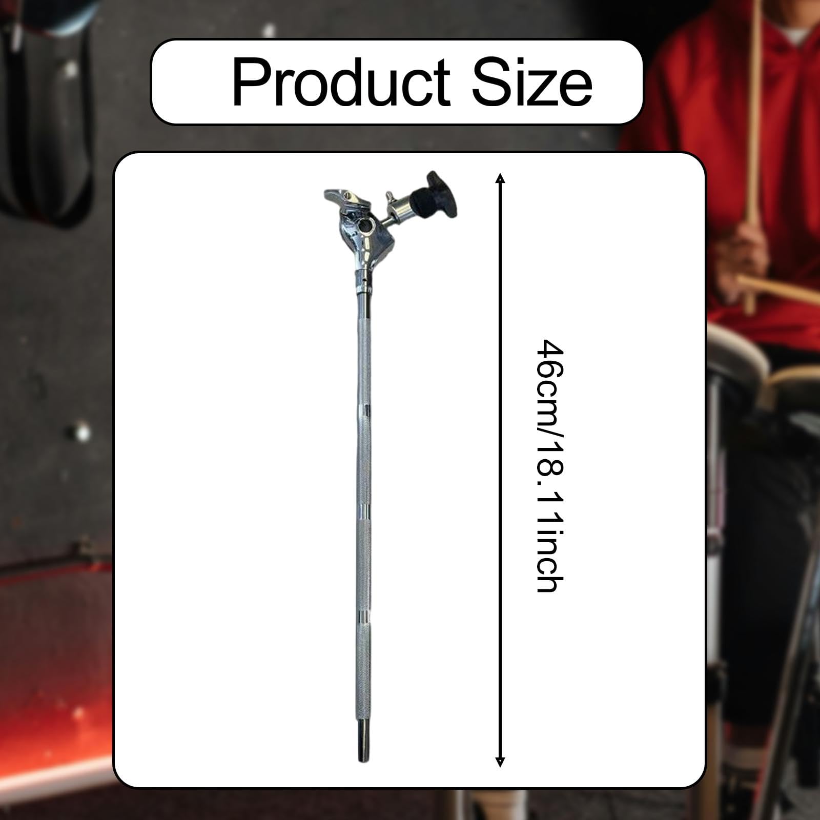 MagiDeal Supporto per estensione del braccio di piattano di estensione Parte di percussione Porta di supporto per per manettale per metallo accessorio facile