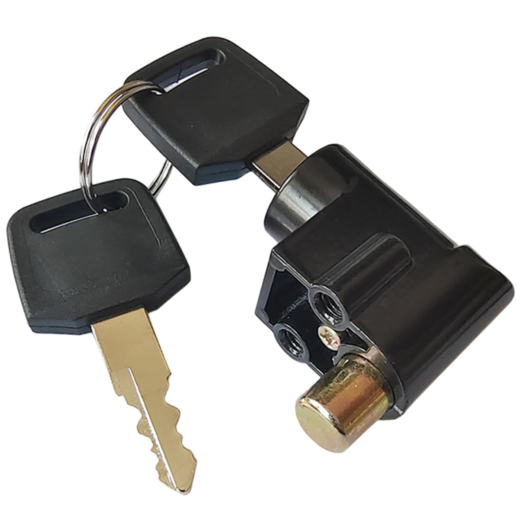 Bike Lock with Key, Rv Battery Lock, Metal Portable Ebike Key Ignition Rv Battery Box with 2 Keys, Electric Bike Box Safety