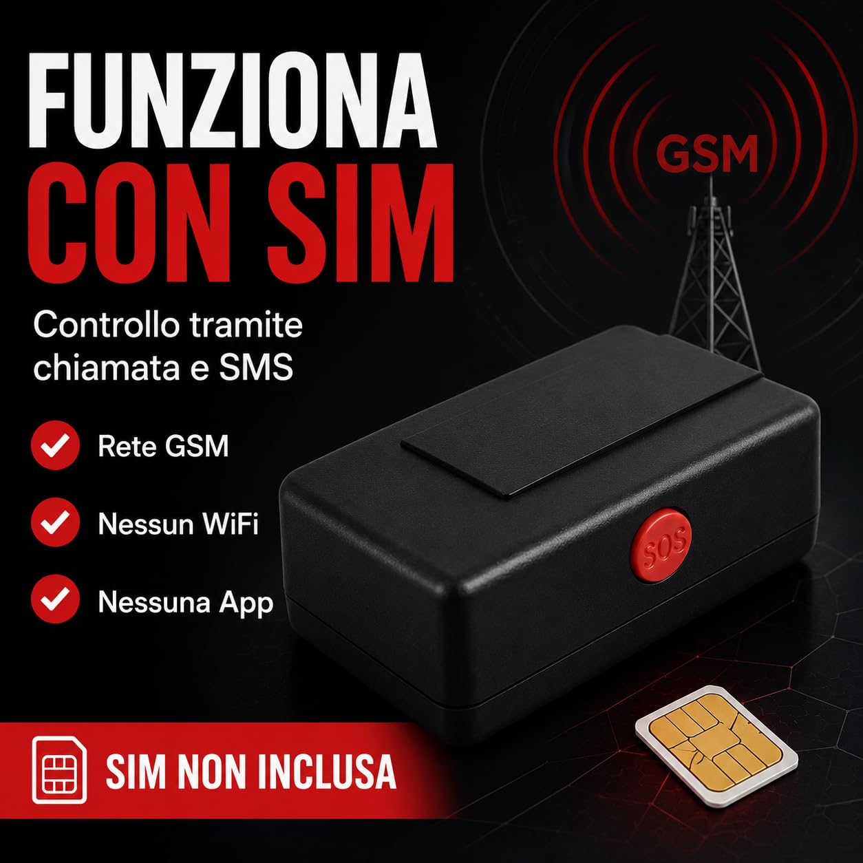 Microspia professionale ambientale audio gsm, mini con attivazione vocale, senza