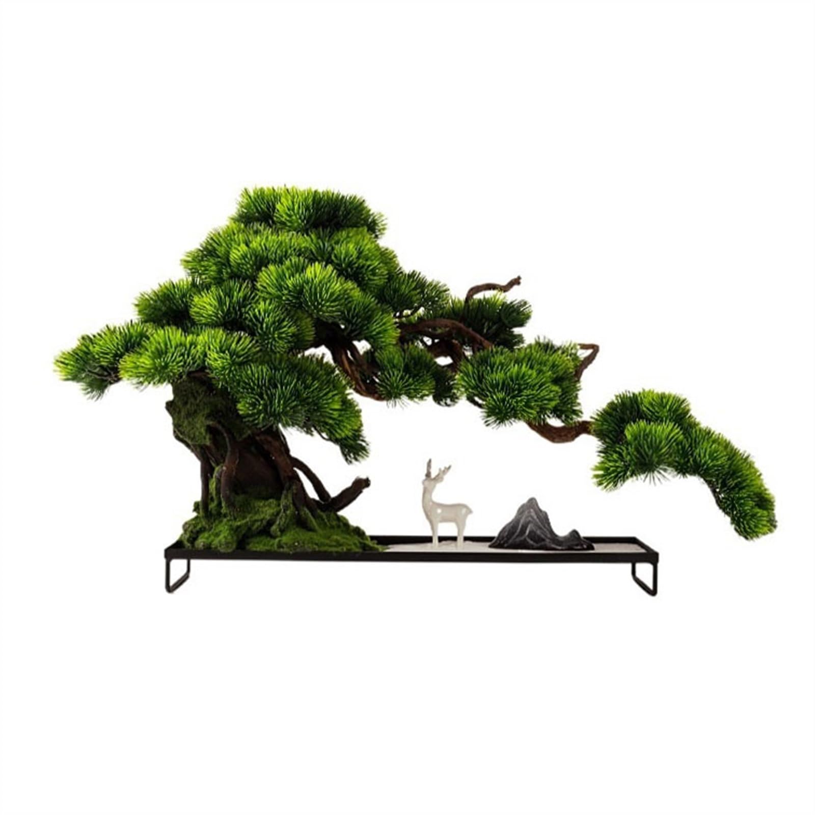 HCZKIUJY Bonsai Zen Bonsai Home Entrance Hotel Lobby Decoration Landscape Fake Tree Simulation Pine Ornaments Plant