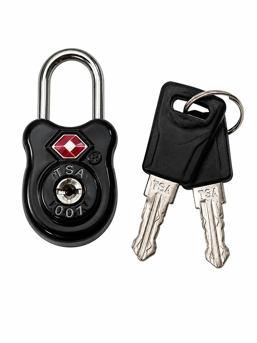 QUIRA TSA Approved Travel Padlock with Keys, Luggage Security Lock for Suitcase, Backpack & Travel Bags, Heavy Duty Metal Body (Black)-picture-47