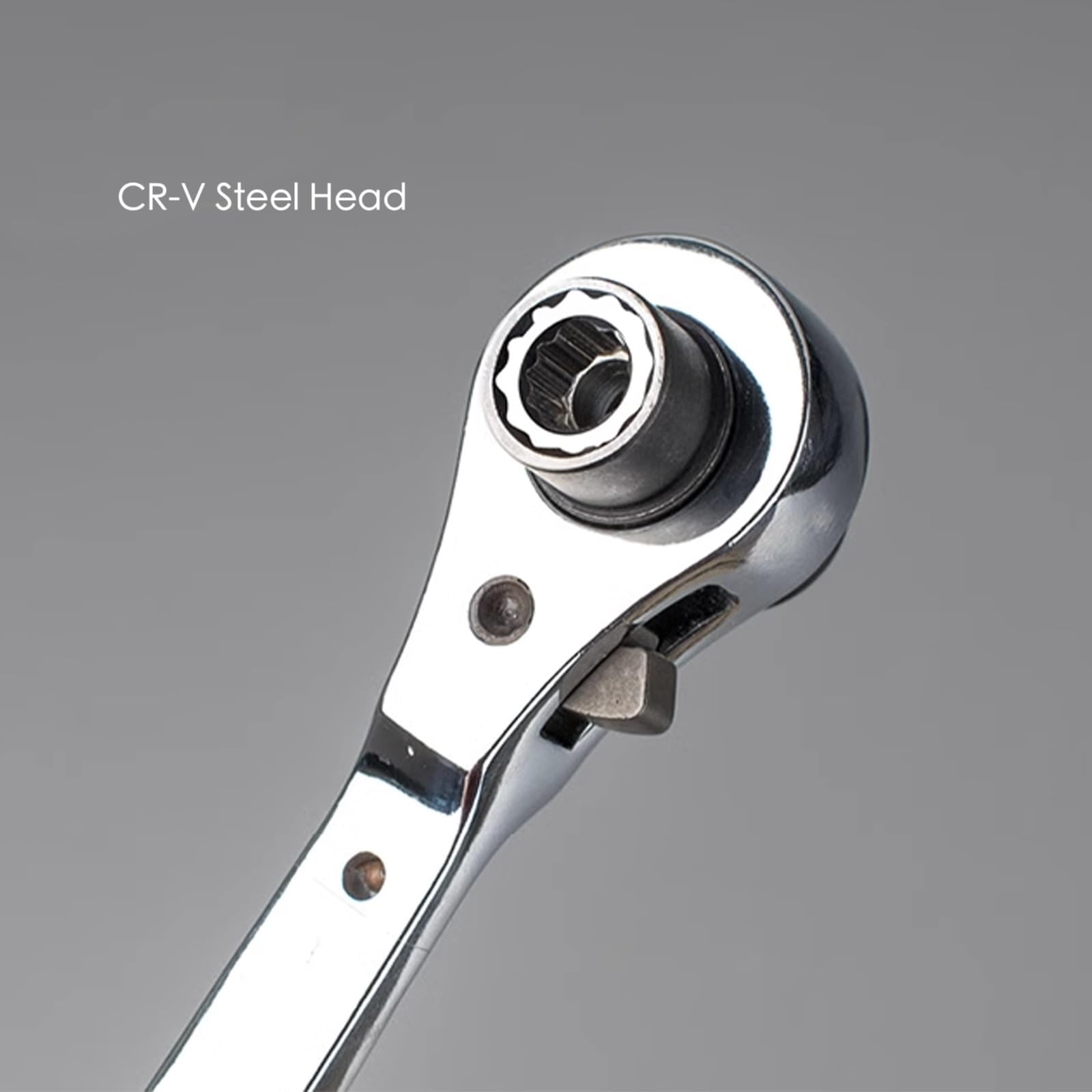 Mefape 8 In 1 Ratchet Wrench, 12 Point Ratchet Multi Wrench, Double Box End Box Wrench, 5/16