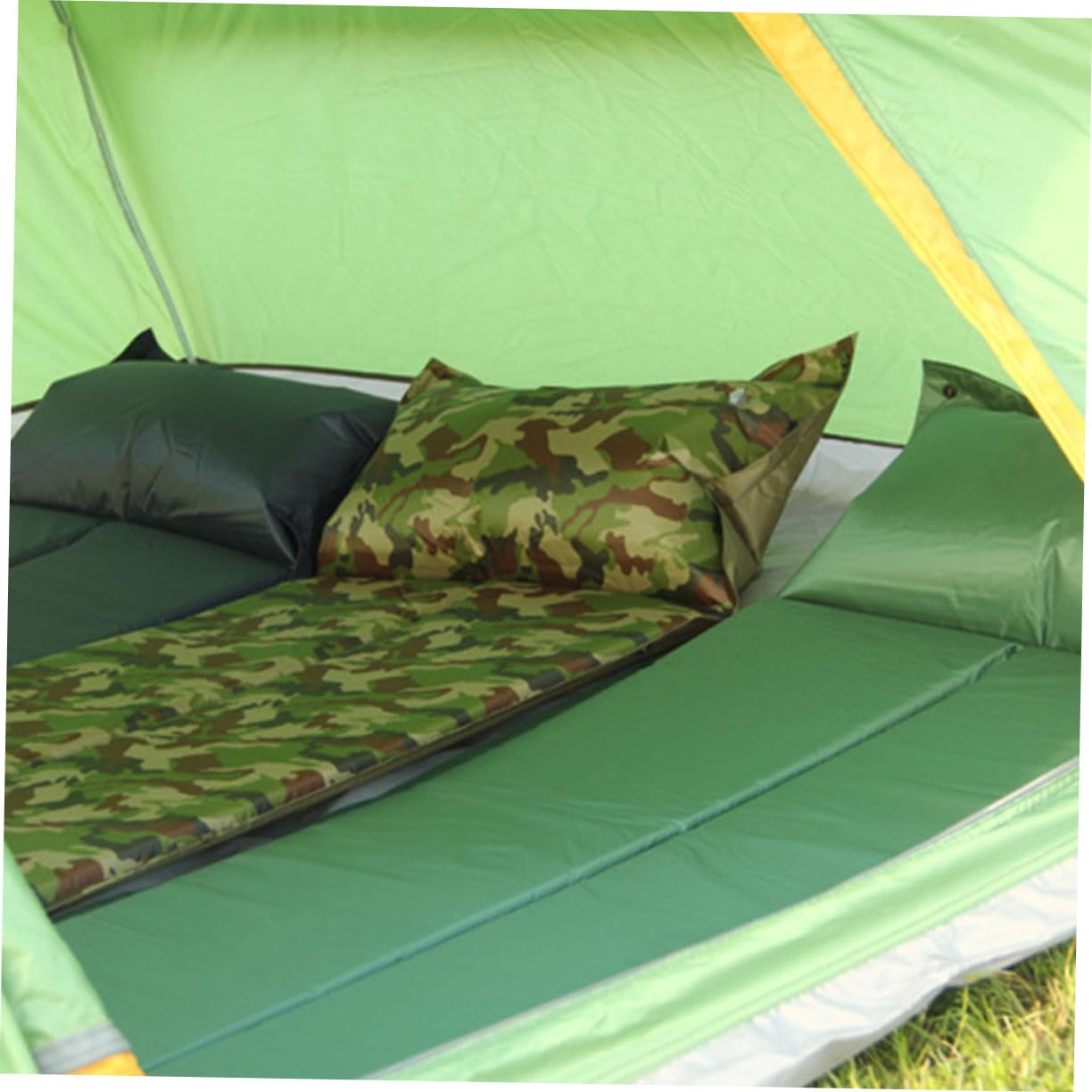 Kisangel Matelas de Camping Gonflable Portable Tapis de Sol Pratique pour Camping Accessoire de Léger