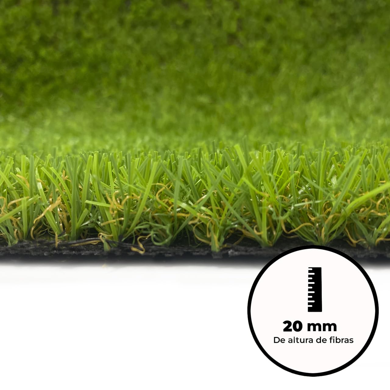 LUCATEX - Cesped artificial 2x10 metros 20mm GUIMARAS - calidad profesional - cesped artificial piscinas piscinas desmontables, cesped artificial terraza- fácil instalación - alta densidad