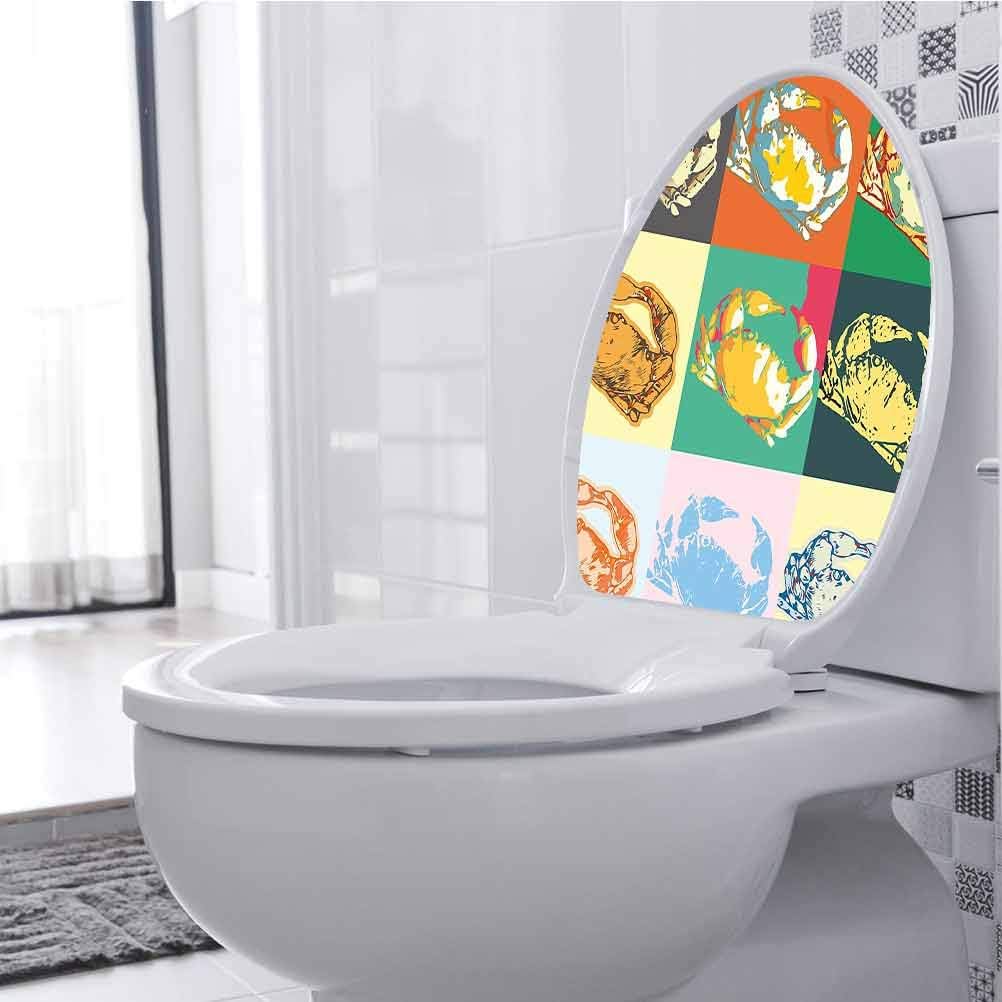 Removable Wall Decal Crabs in Pop Print Light Yellow and Orange