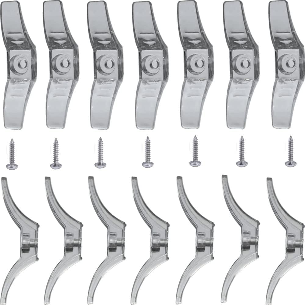 20pcs Blind Cord Cleats Clear Plastic Safety Rope Cleats Transparent Window Blinds