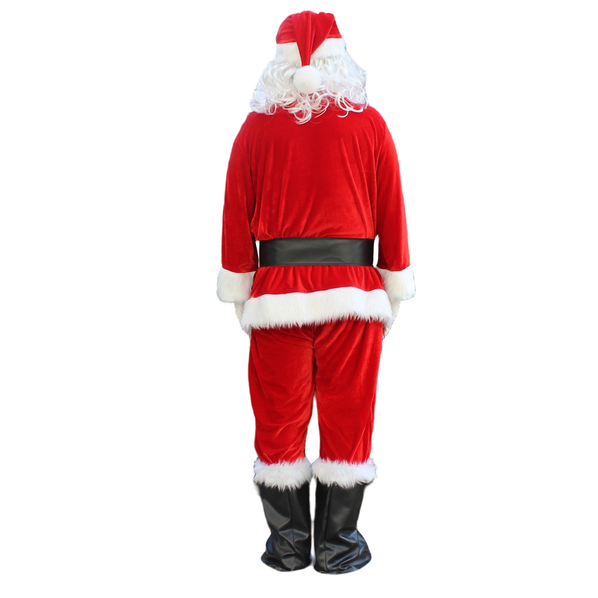 SELORE Weihnachtsmann Kostüm Männer komplett Deluxe Nikolauskostüm Santa Claus-Erwachsenenkostüm für Weihnachten - Kostüm für Nikolaus Herren Männer(XXL)